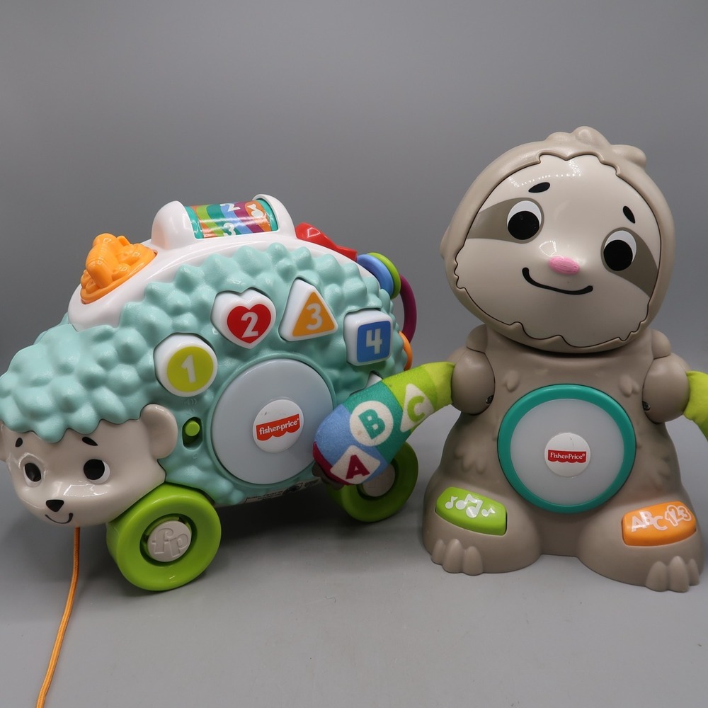 Fisher Price Linkimals Sloth & Lamb Interactive Educational Toy Sounds